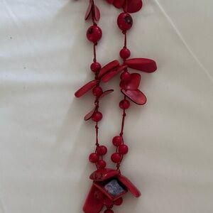Red Beaded Necklace